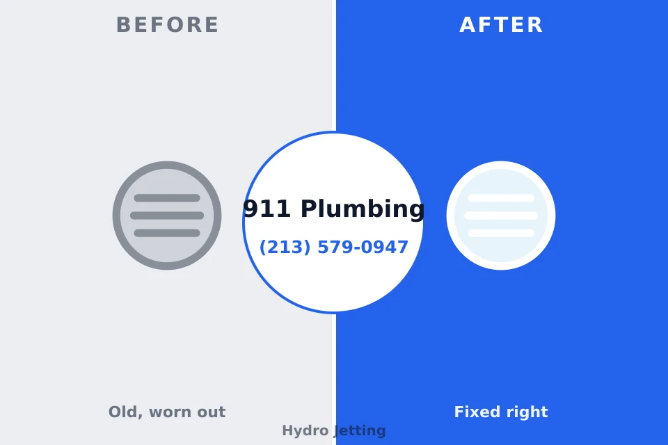 Before and after: plumbing repair Gambier, OH